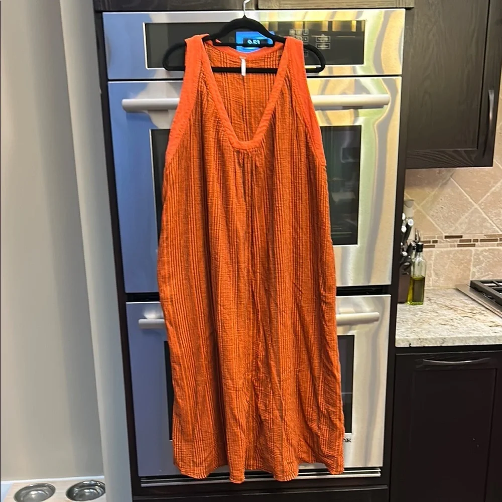 Free People Orange Maxi Dress